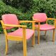 Série de 4 fauteuils vintage années 70-80