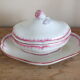 Old pink net sauce pot Lunéville KG China