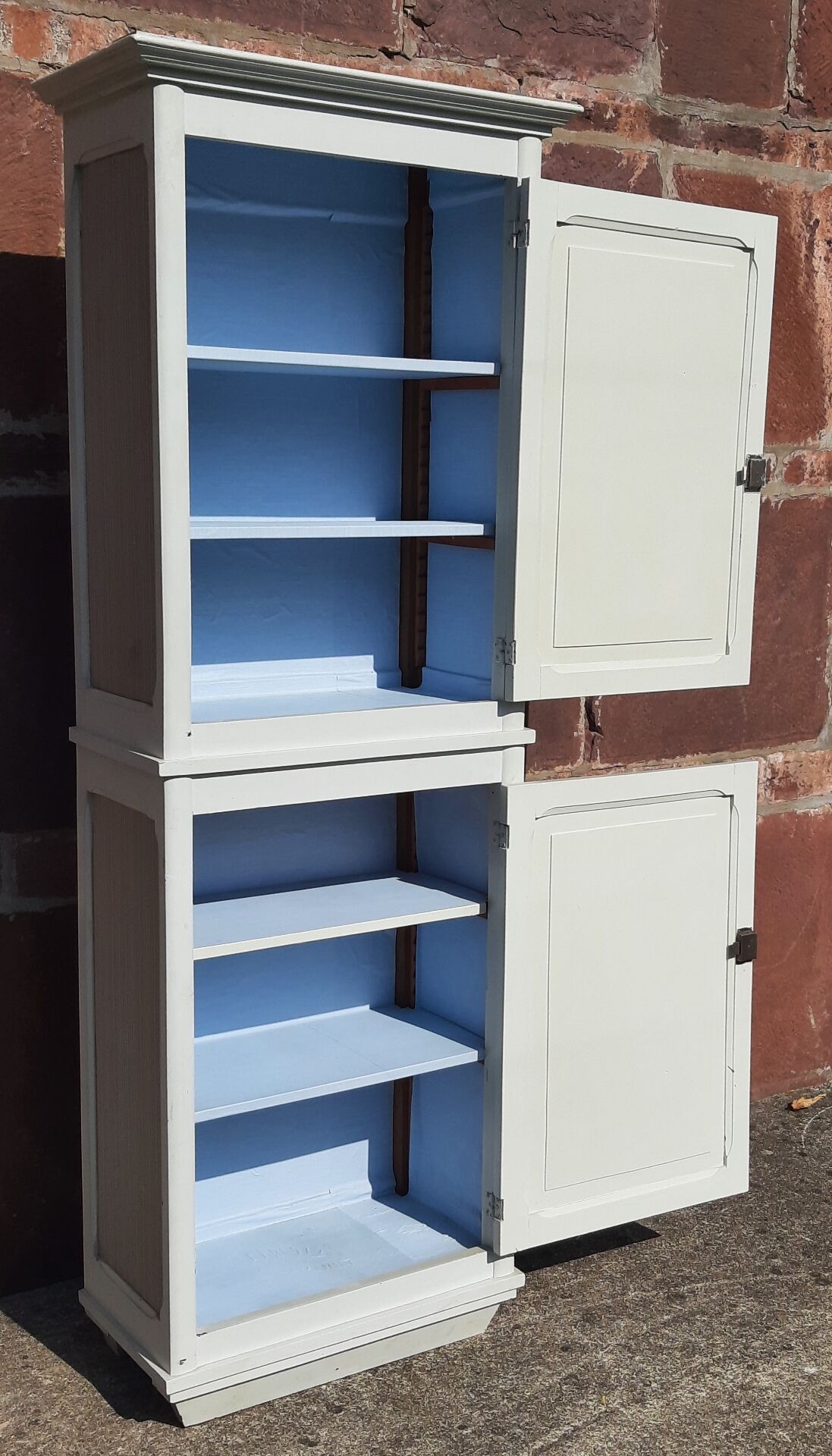 Wooden wardrobe.