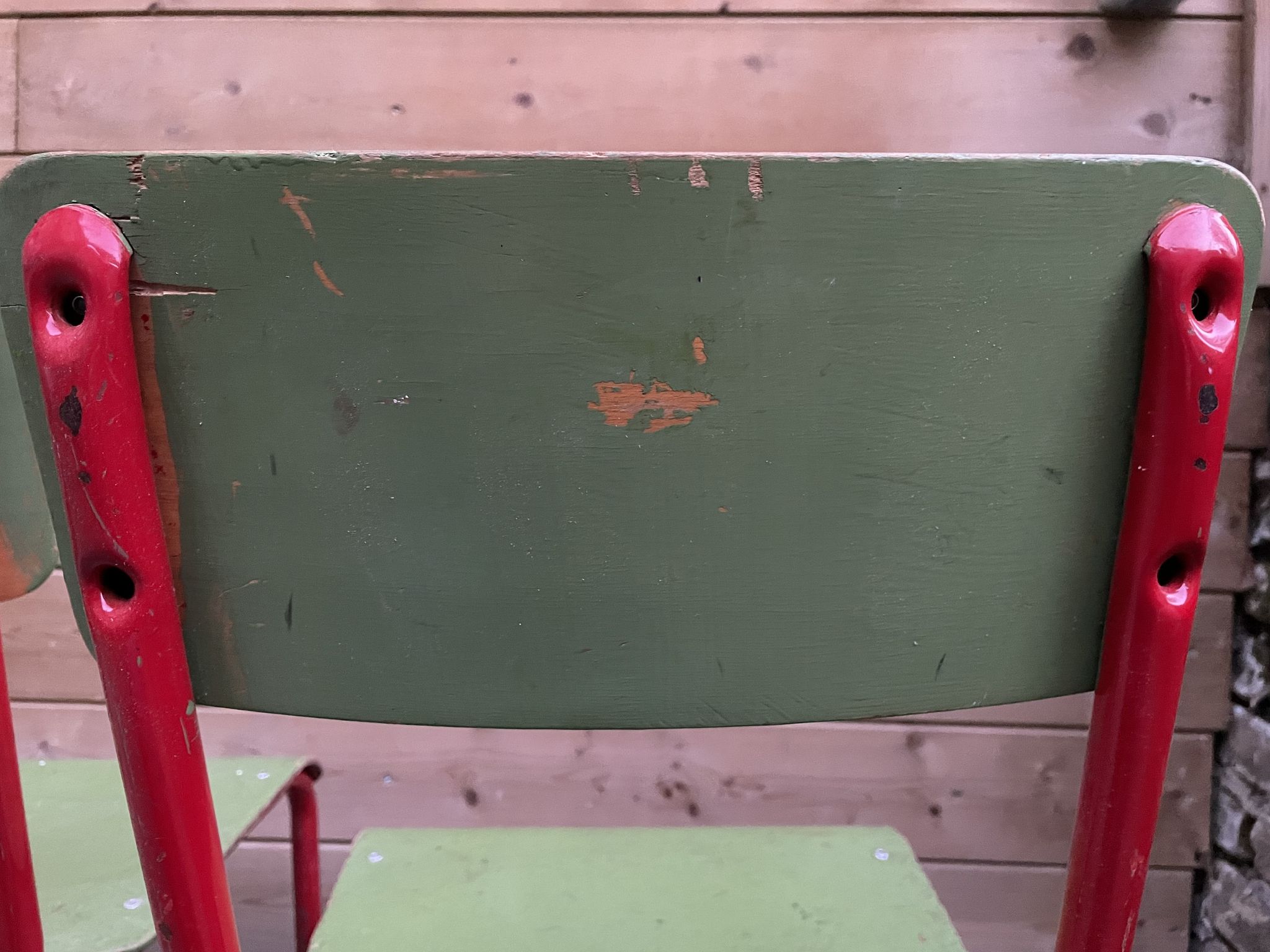 Set of 3 vintage school chairs