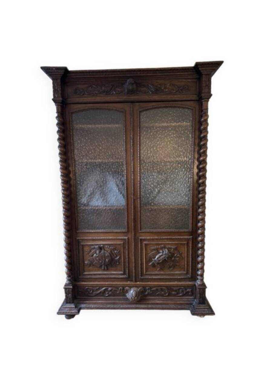 French Renaissance library Barley twist renaissance