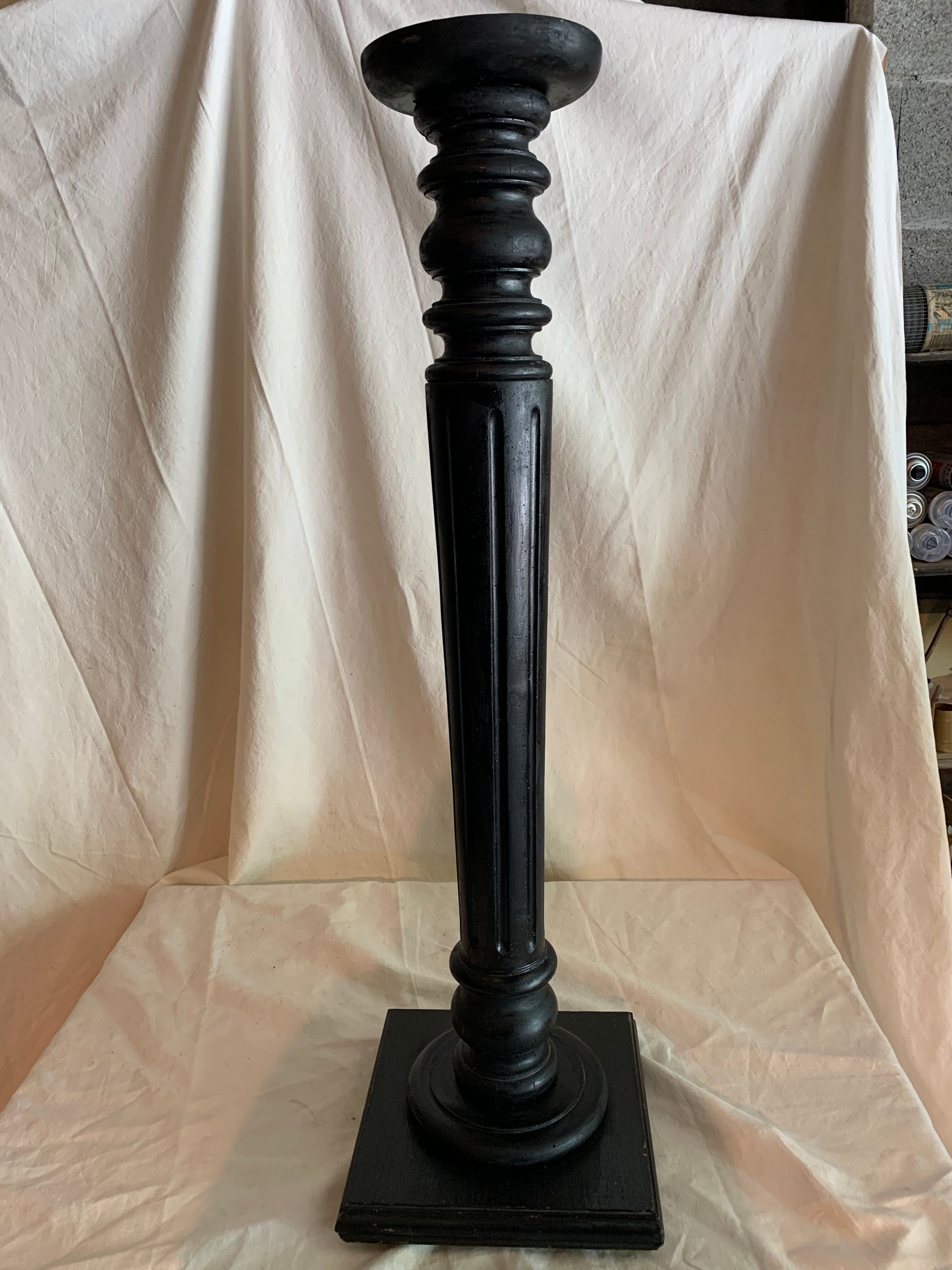 Matte black wooden harness