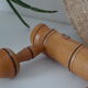 Vintage bamboo style wooden coat rack