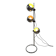 Vintage Space Age "Eyeball" Floor Lamp 3 Chrome Globes 1970s