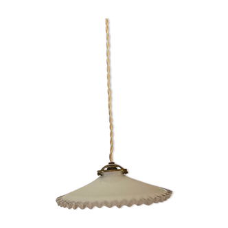 Vintage opaline hanging lamp