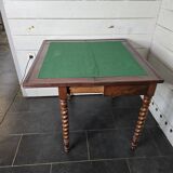 Old mahogany game table