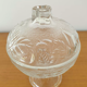 Chiseled glass candy box