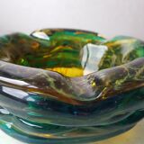 Cendrier design vintage en verre Mdina