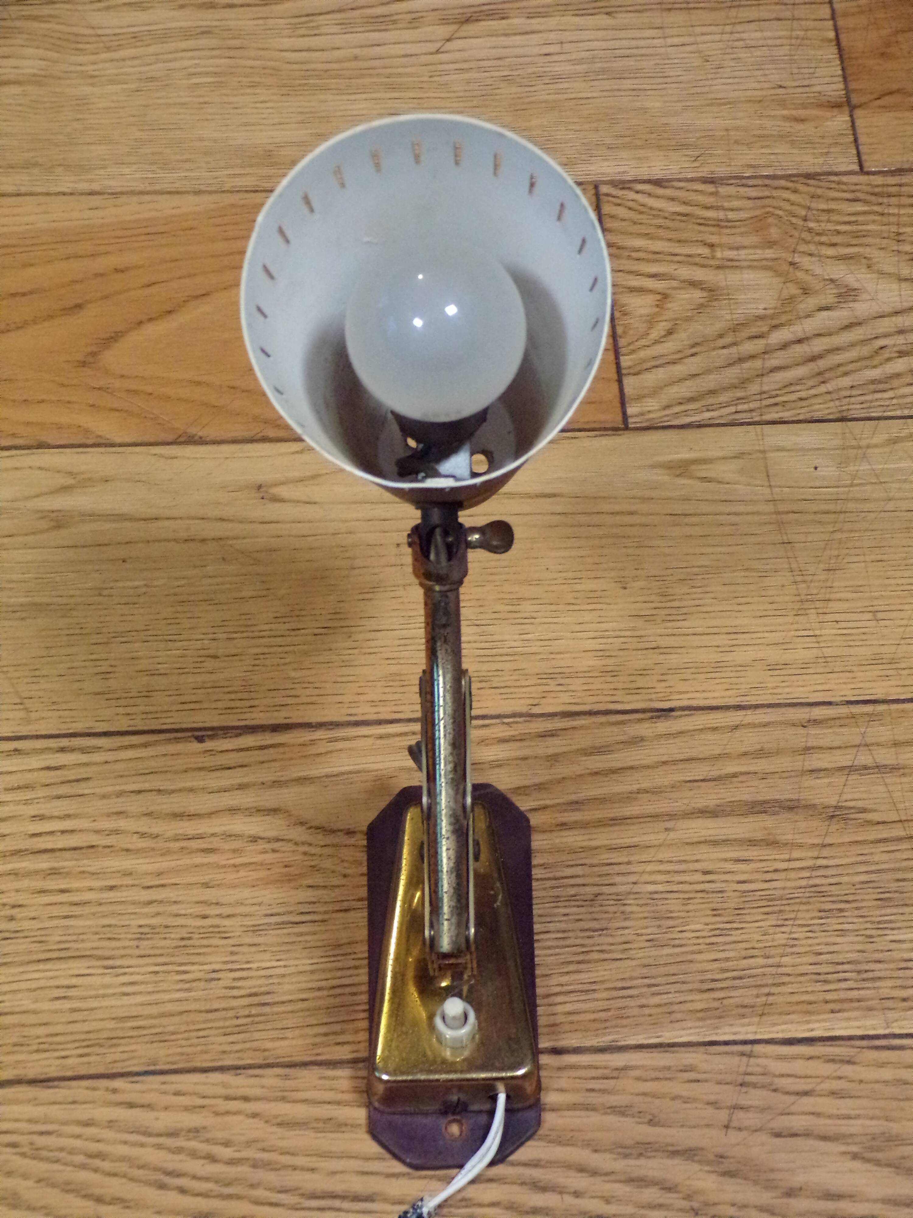 Accordion wall light 1950