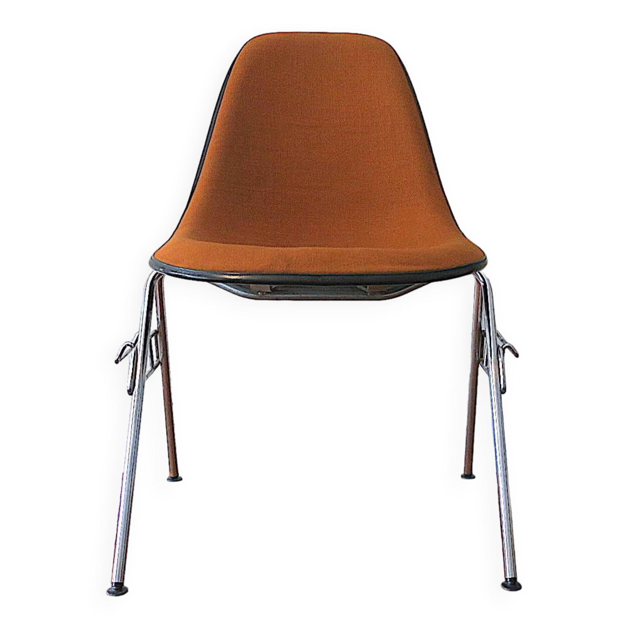 Fiberglass and hopsack chair by Charles and Ray Eames for Hermann Miller, 1970s