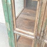 Vitrine ancienne vitrée en bois