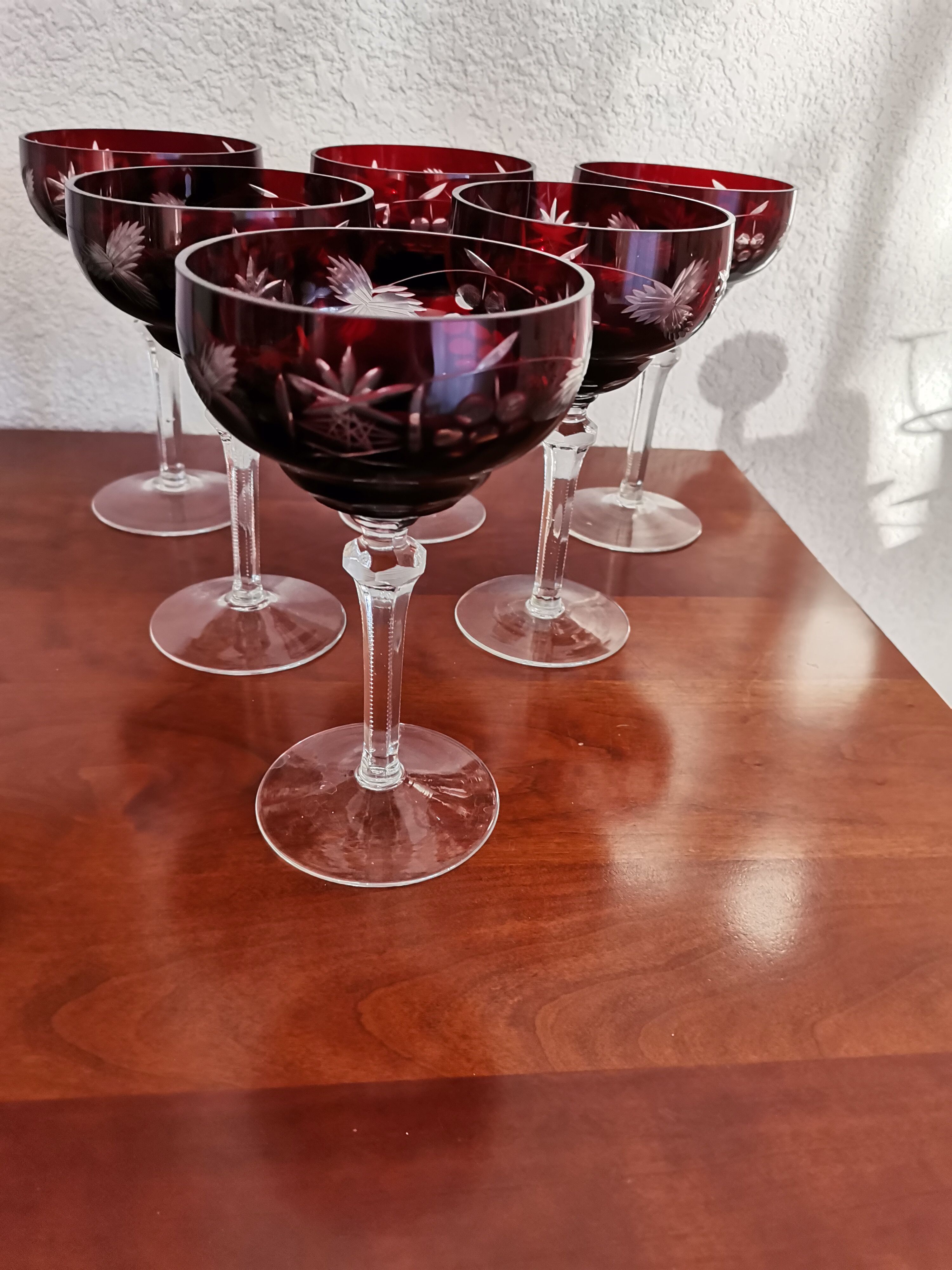 Crystal champagne glasses