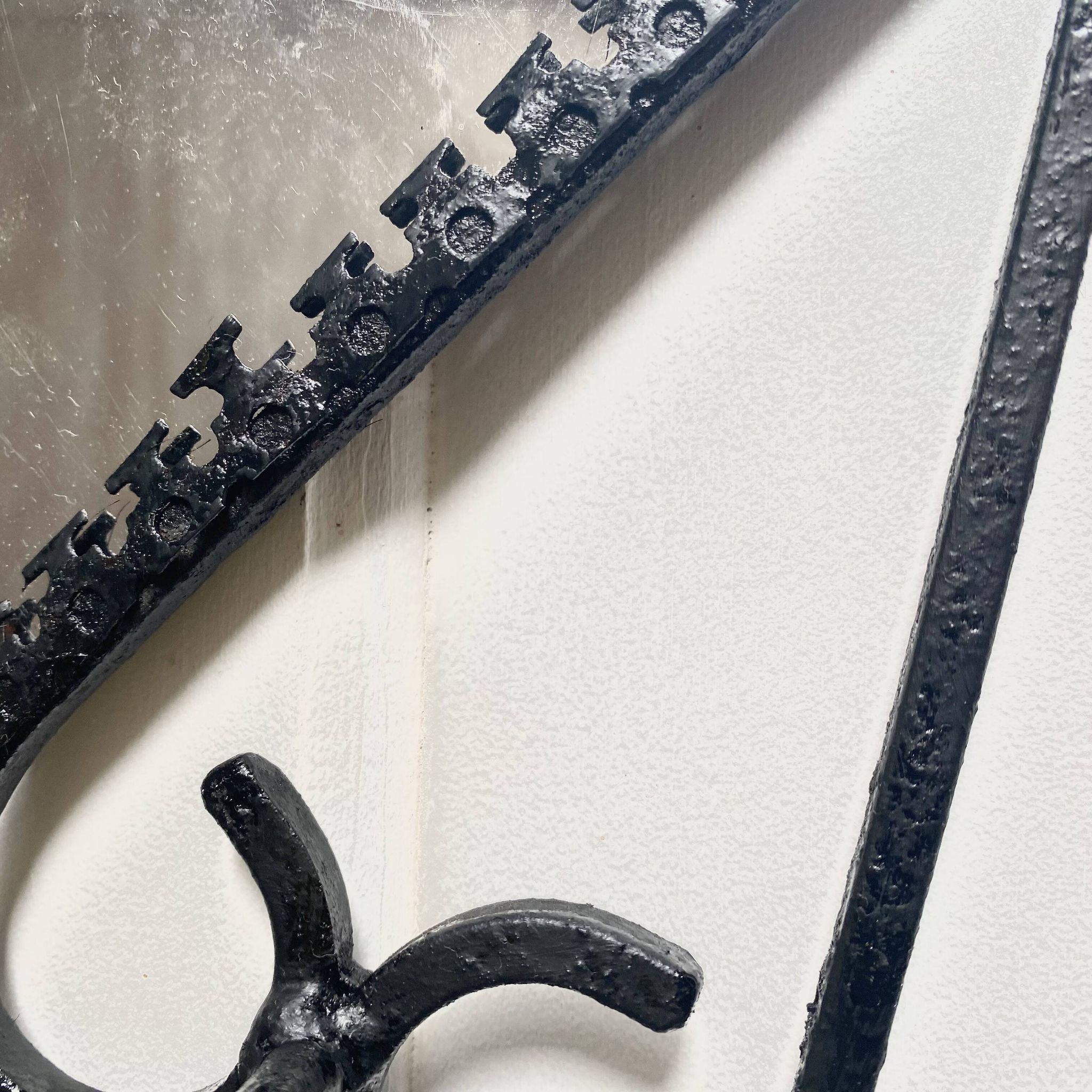Vintage coat rack with mirror