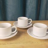 3 sets of Schonwald porcelain coffee cups and saucers