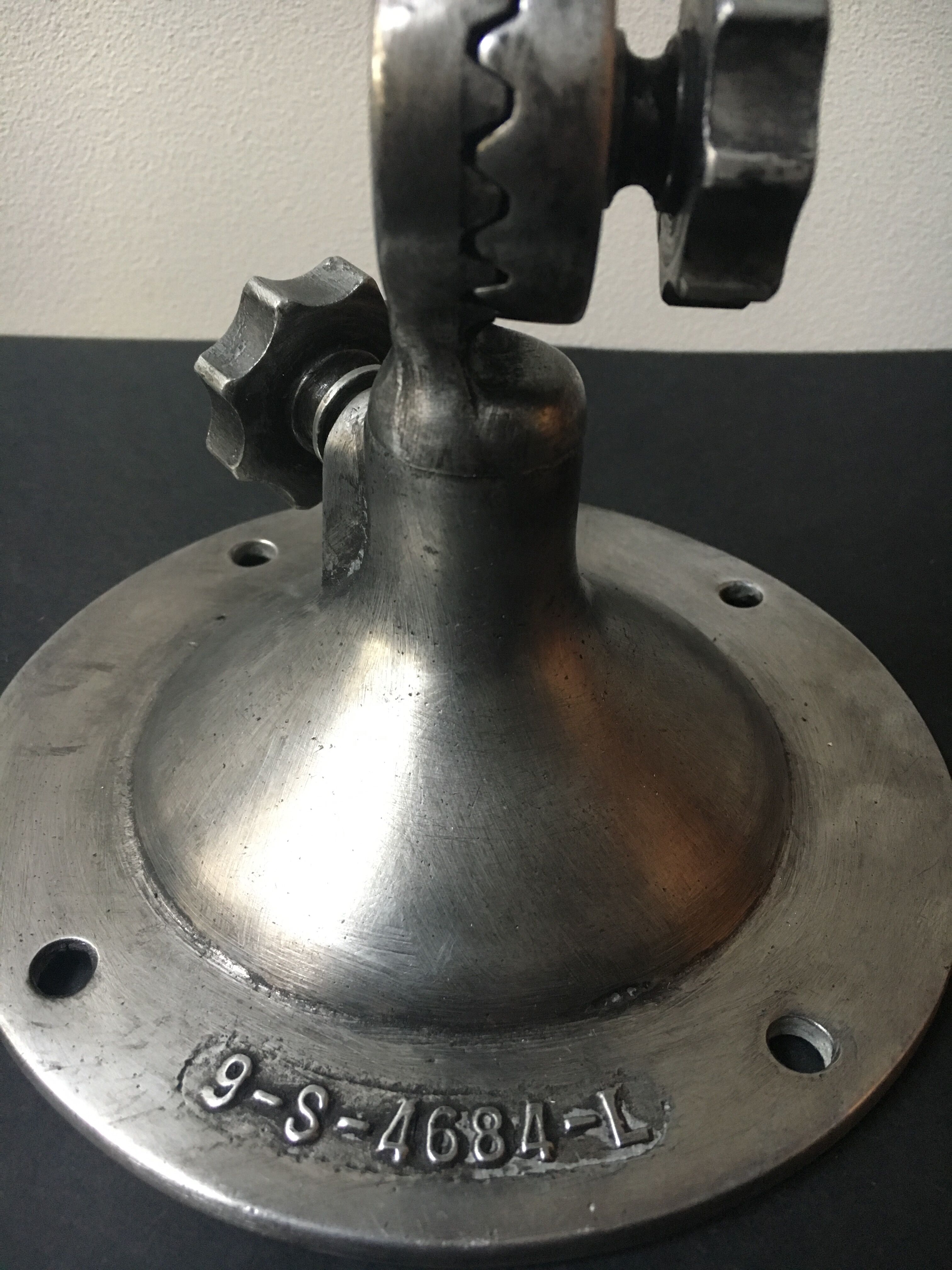 Old lamp wall mounted articulated