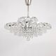 Diamond-cut faceted glass chandelier Bakalowits Vienna, Austria, 1950s