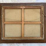 Tableau: Oil on canvas: Reproduction of a Landscape by P Cezanne