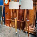 Pair of vintage lampposts