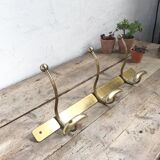 Brass wall coat rack