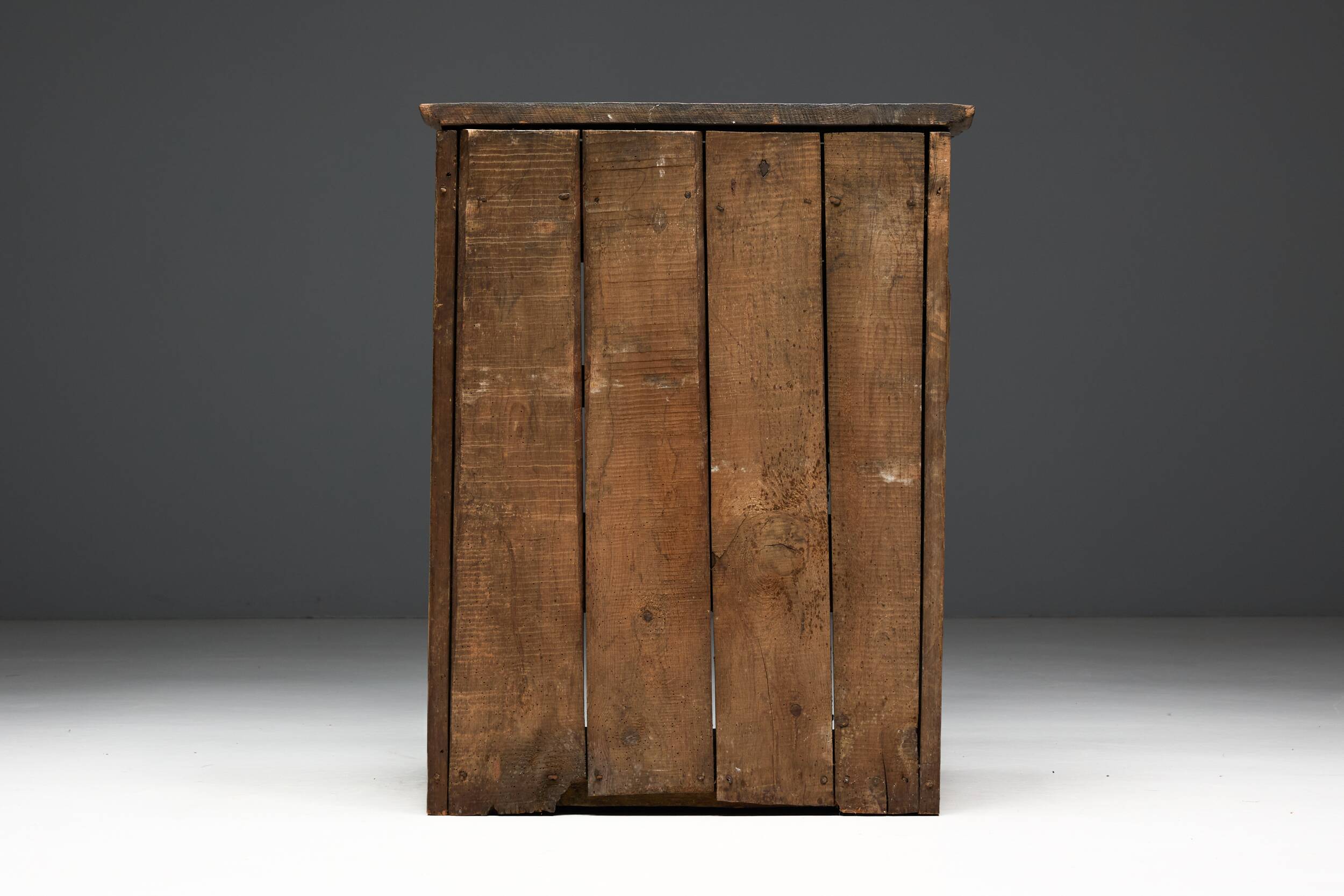 Rural Art Populaire Pantry Cabinet, Spain, 19th Century