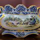 Henriot Quimper: large painted faience planter