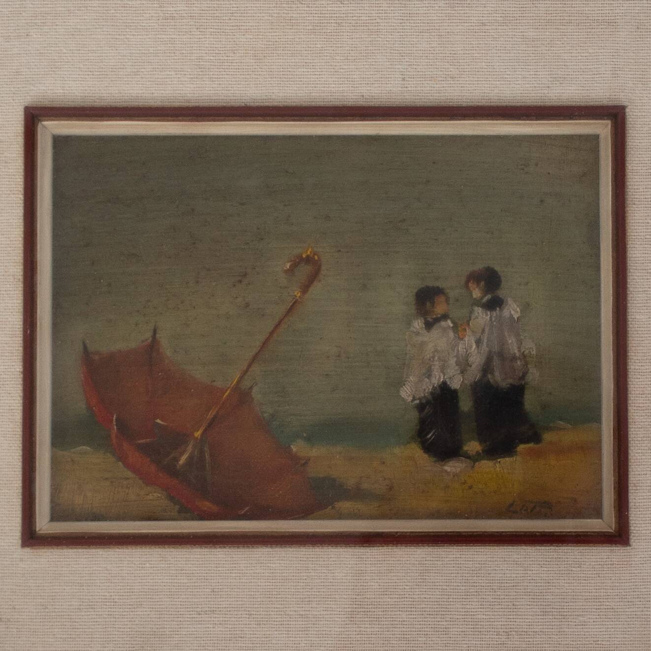 Vintage framed painting