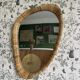 Midcentury Modern Style Rattan Wall Mirror