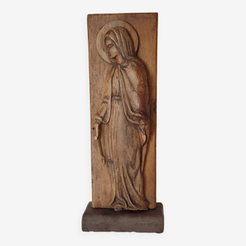 Virgin wooden sculpture