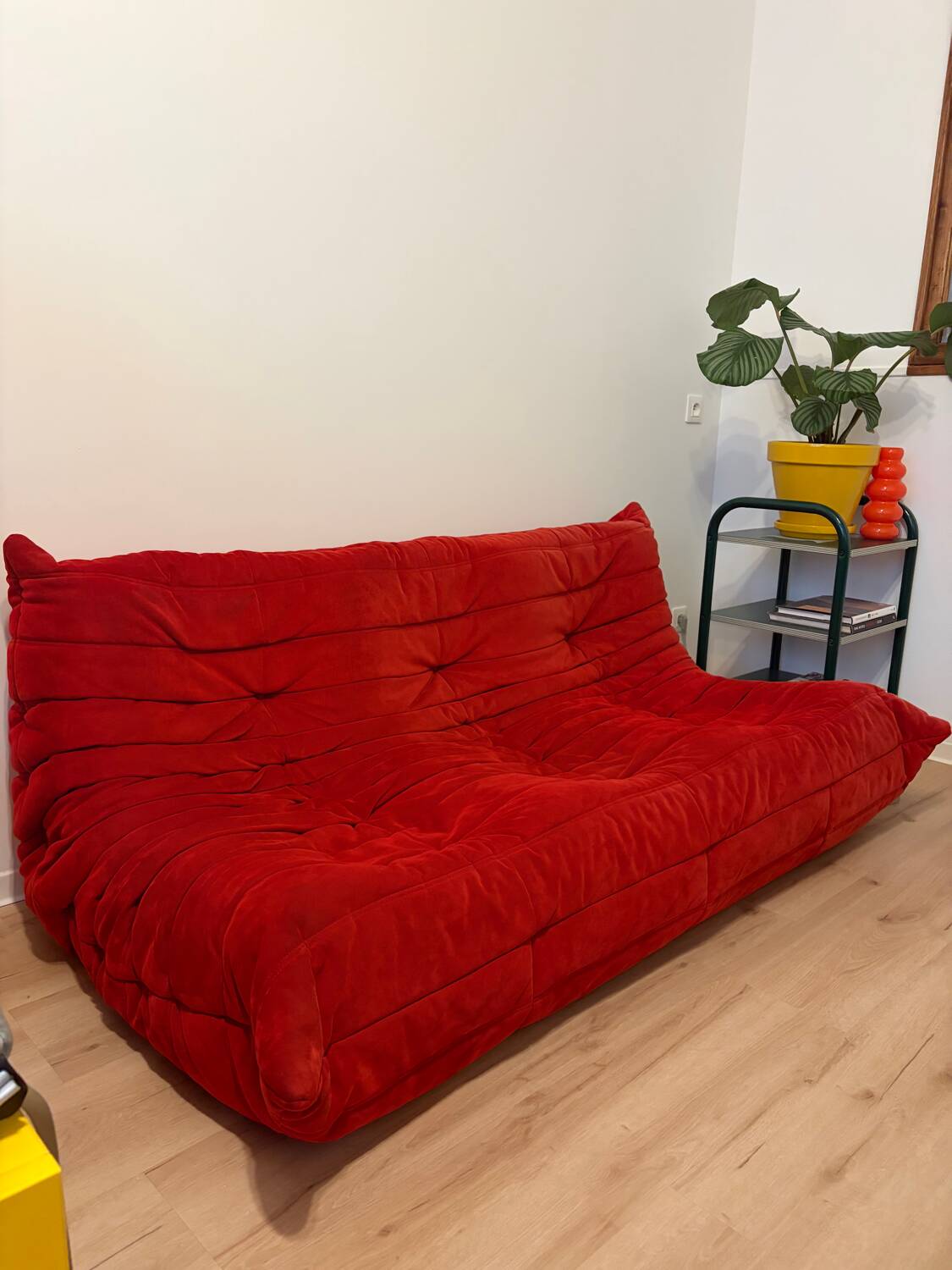 Ligne Roset Togo 3-seater alcantara Red Goya August 2010