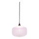 Vintage white striped glass checkered suspension globe