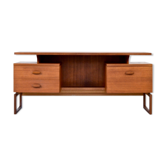 Bureau en teck à plateau flottant Midcentury G Plan