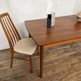 Scandinavian table in vintage teak 1960 Samcom edition