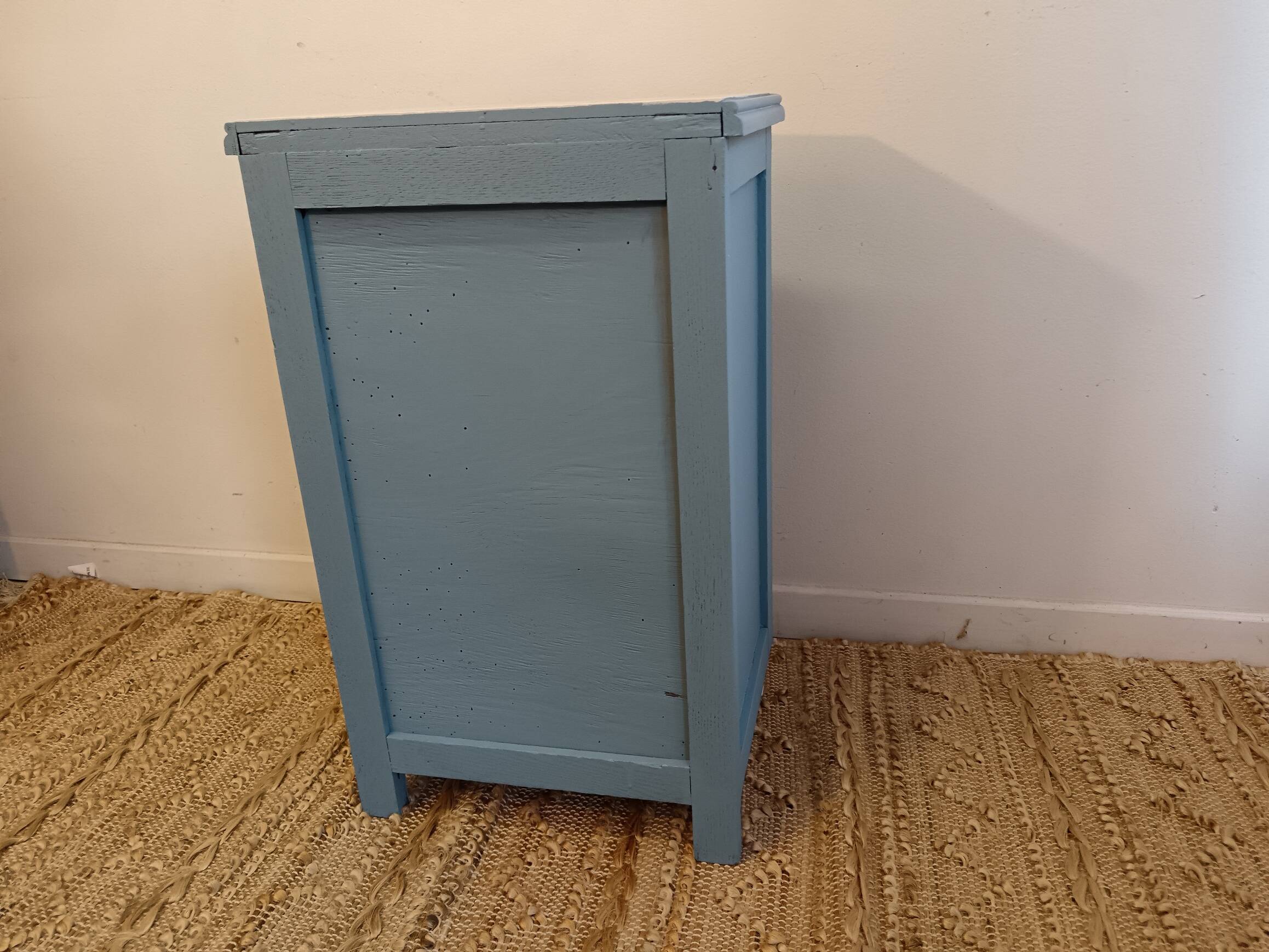Vintage blue children's bedside table
