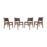 Ensemble de 4 chaises, Danemark, 60s