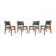 Set of 4 chairs, Dennmark, 60s