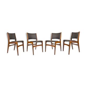 Set of 4 chairs, Dennmark, 60s