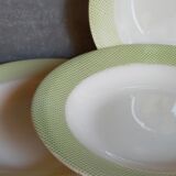 Eight earthenware plates from salins 50s