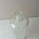 Ancient bohemian crystal carafe, flat coasts décor, from Czechoslovakia