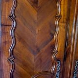 Wardrobe dated 1826 and signed, solid wood