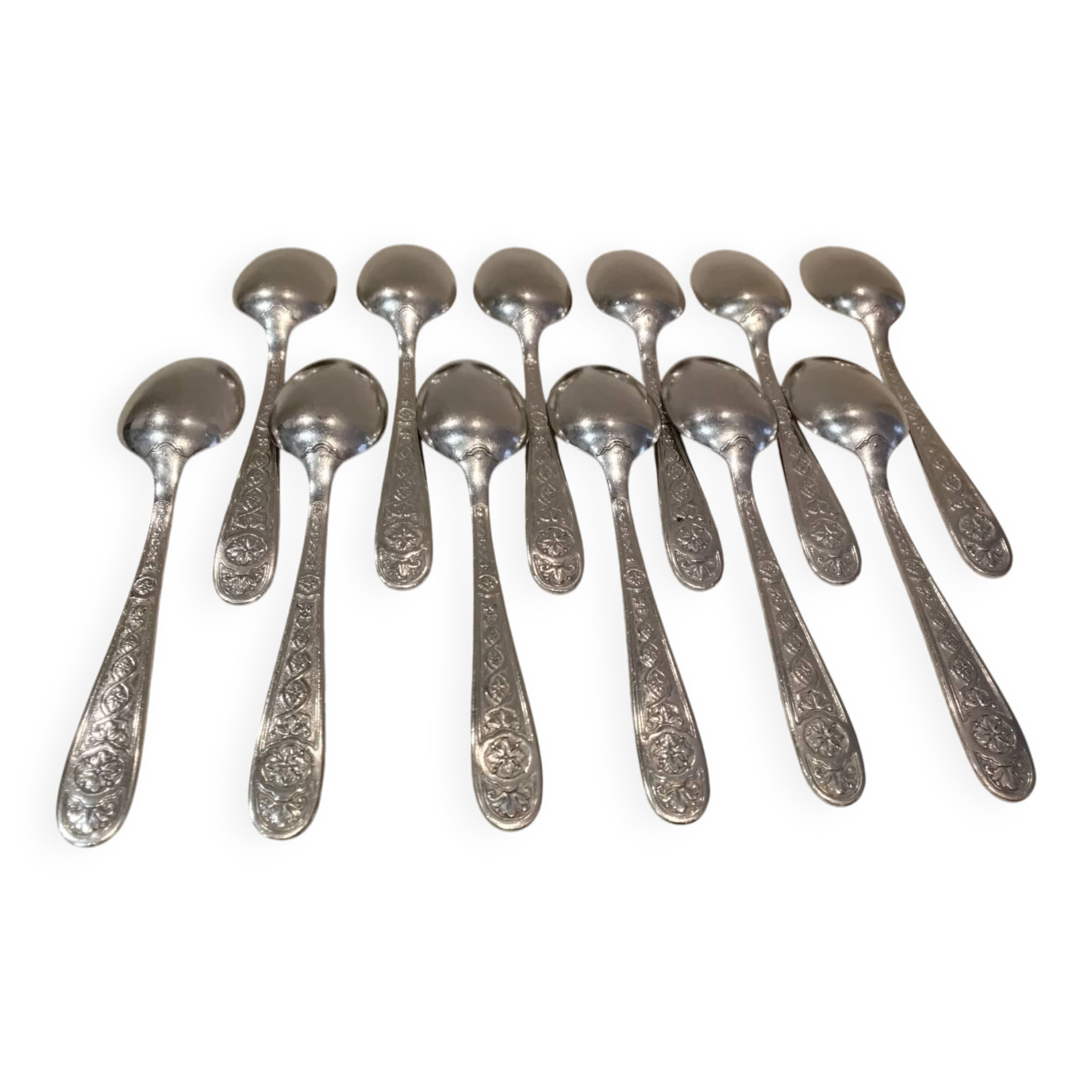 12 cuillères à café métal argenté orfèvre Christofle Villeroy
