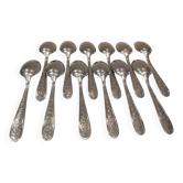 12 silver-plated metal teaspoons by Christofle Villeroy