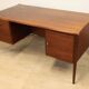 Vintage desk by Wilhelm Renz in double-sided teak, 1960s