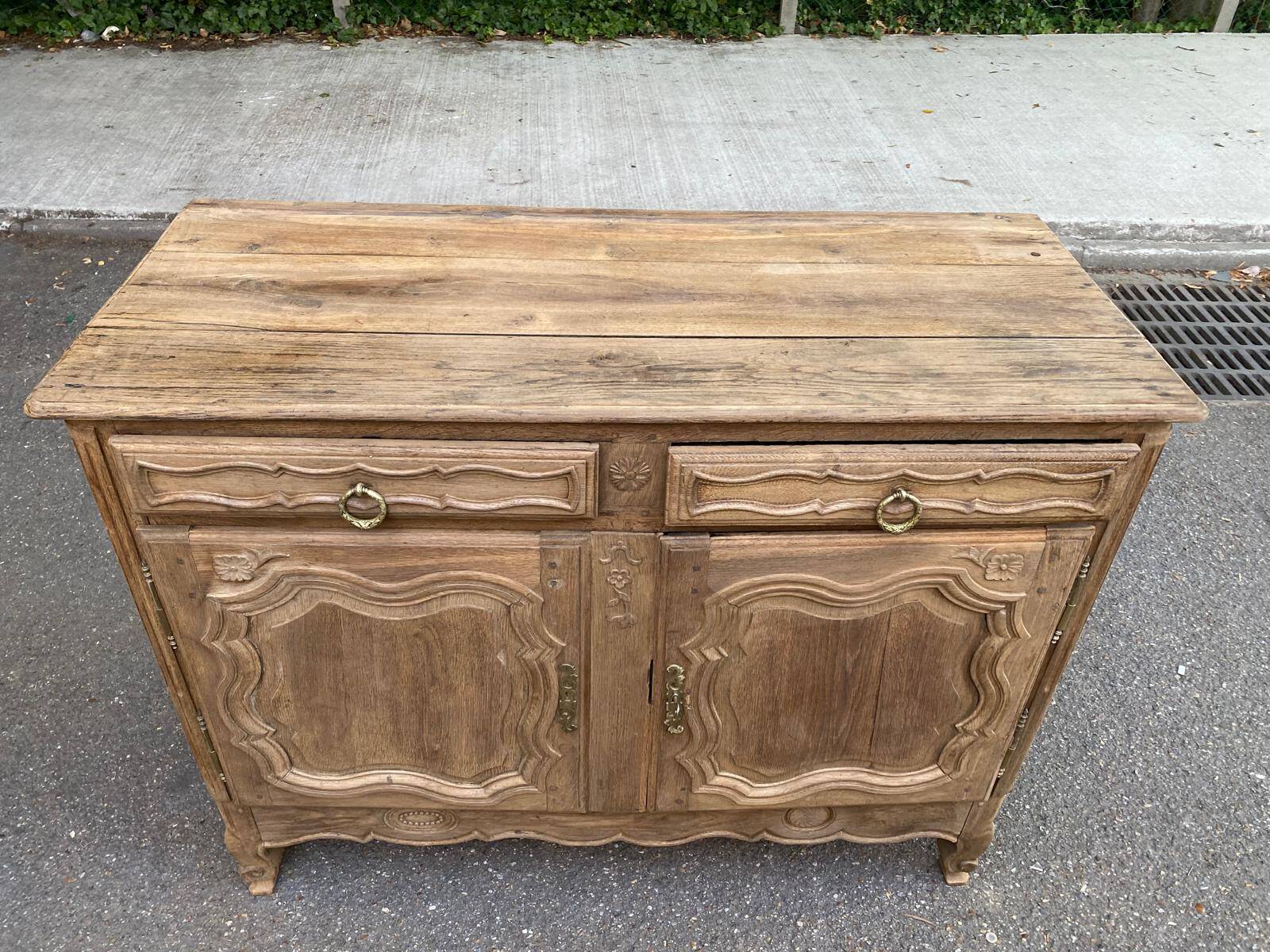 Louis XV sideboard renovated in solid oak, 18th century