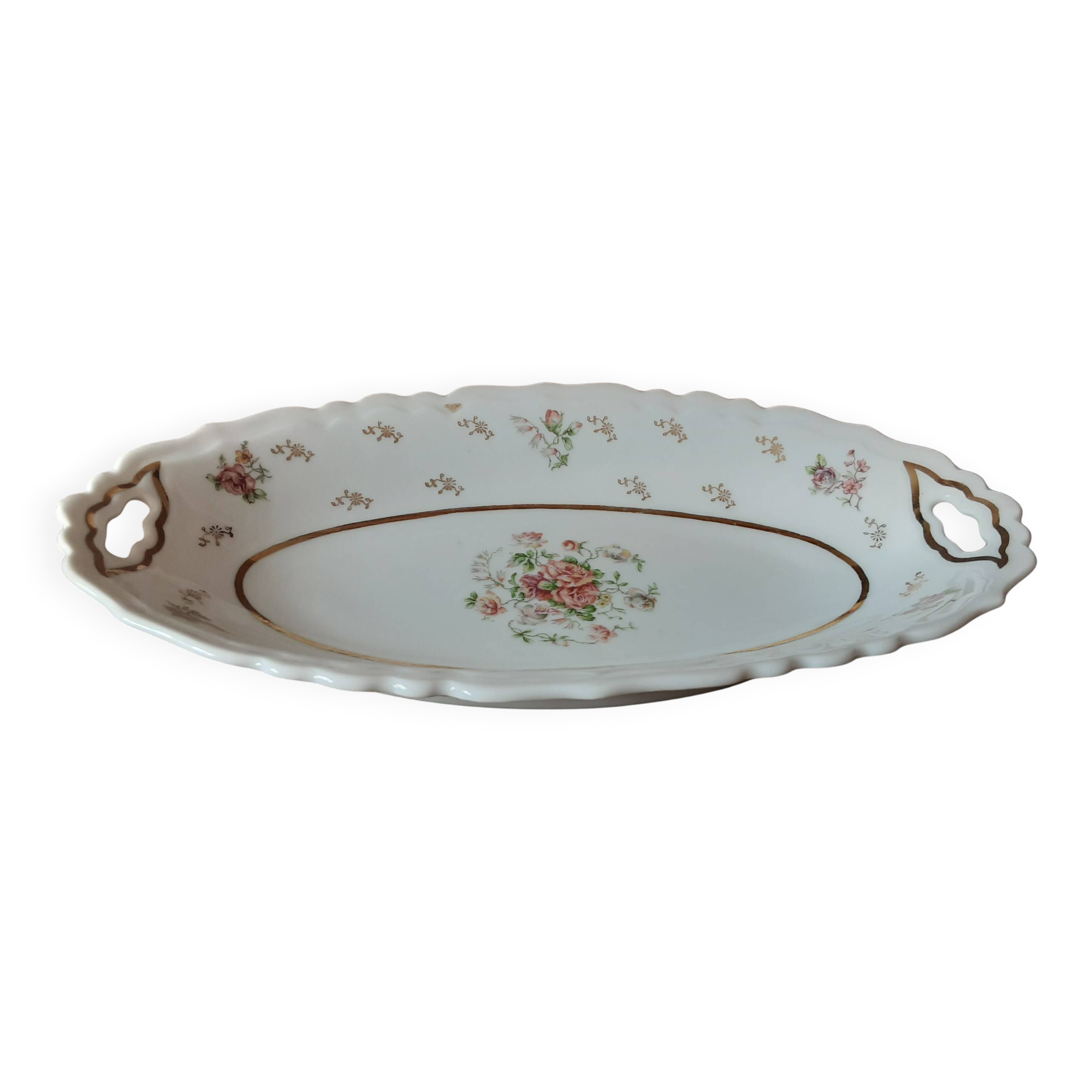 Authentic Julien Michelaud Limoges Porcelain Butter Dish