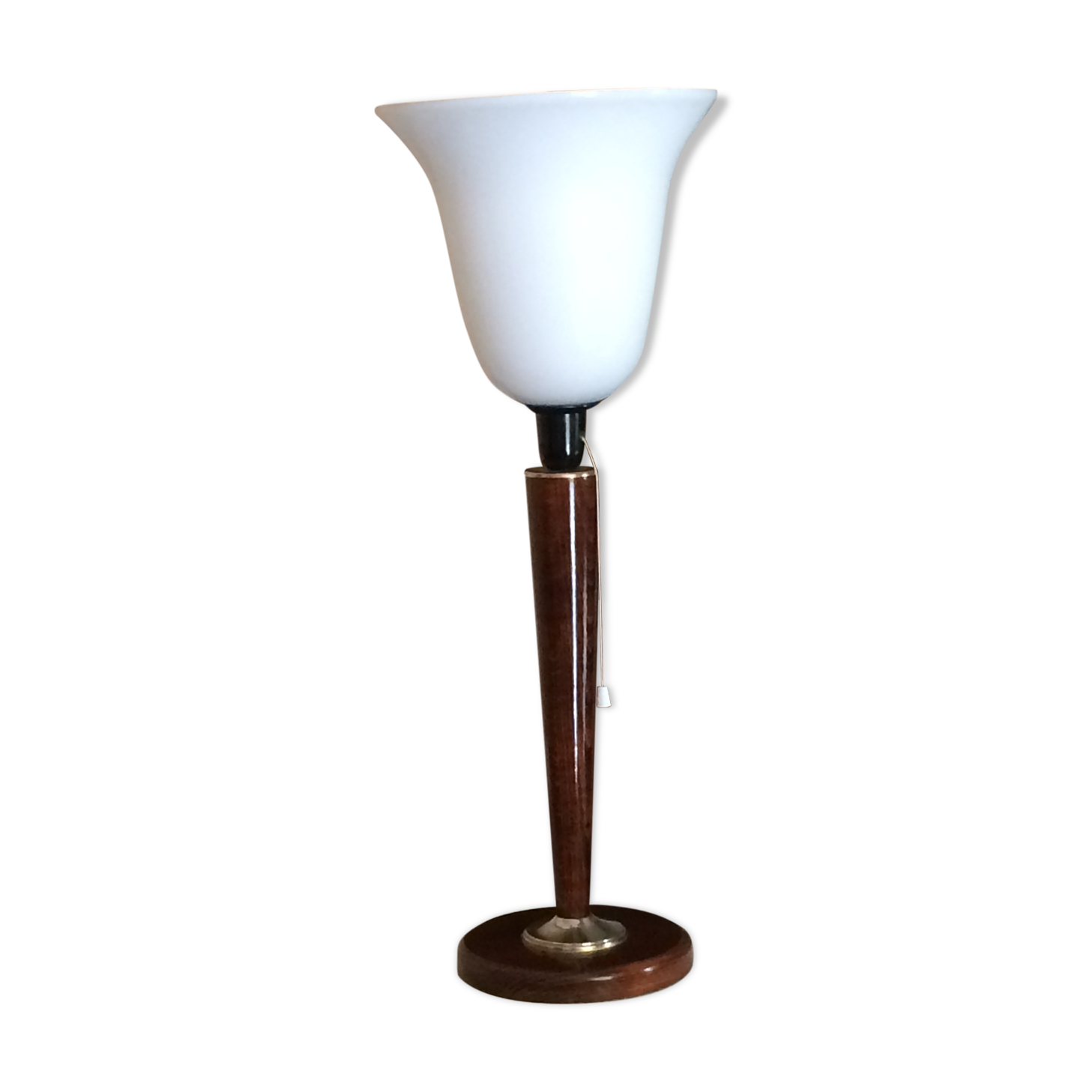 Lamp mazda mahogany, art deco 1950