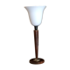 Lampe Mazda acajou art déco 1950