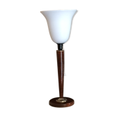 Lampe Mazda acajou art déco 1950