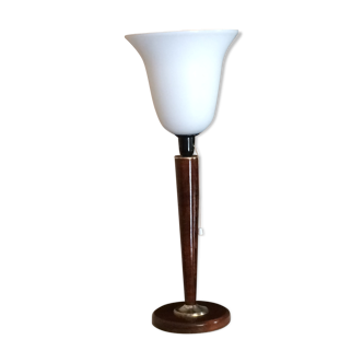 Lamp mazda mahogany, art deco 1950