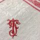 Damask and monogrammed cloth