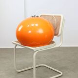 Suspension géante orange Space Age de Guzzini, années 70